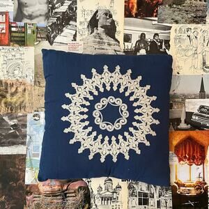 mandala throw pillow